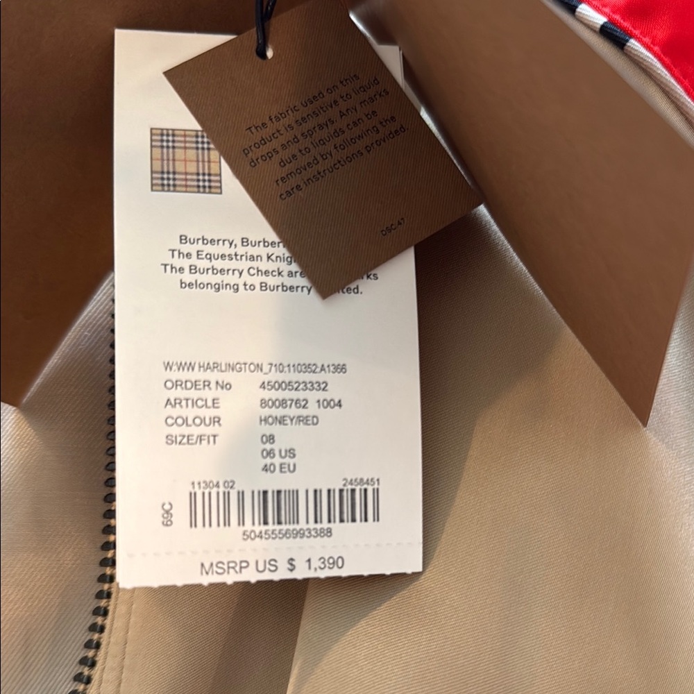 Burberry Red and Gray Jacket - Picture 5 of 15